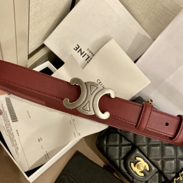 repliche,replica,perfette,siti di,affidabili,migliori siti,dove comprare,1:1,scarpe da ginnastica Cintura CELINE Arc de Triomphe da 2,5 mm in pelle bovina importata di prima qualità (WC2FS)