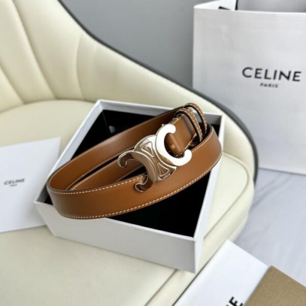 repliche,replica,perfette,siti di,affidabili,migliori siti,dove comprare,1:1,scarpe da ginnastica Celine modello originale da donna, nuovo, larghezza 2,5 cm, fibbia in ottone con Arco di Trionfo, strato superiore in pelle di vitello (O6FUX)