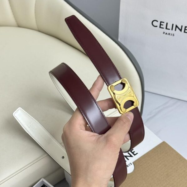 repliche,replica,perfette,siti di,affidabili,migliori siti,dove comprare,1:1,scarpe da ginnastica Celine modello originale da donna, nuovo, larghezza 2,5 cm, fibbia in ottone con Arco di Trionfo, strato superiore in pelle di vitello (9GUNJ)