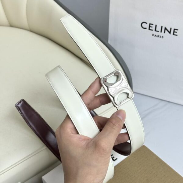 repliche,replica,perfette,siti di,affidabili,migliori siti,dove comprare,1:1,scarpe da ginnastica Celine modello originale da donna, nuovo, larghezza 2,5 cm, fibbia in ottone con Arco di Trionfo, strato superiore in pelle di vitello (LHNYM)