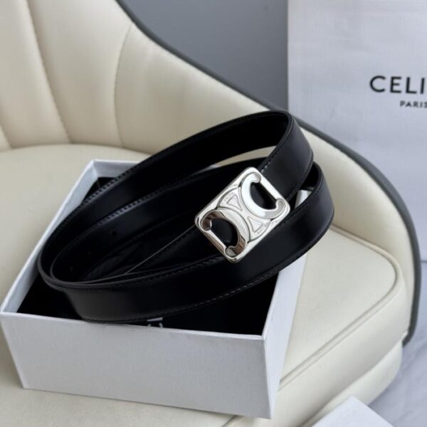 repliche,replica,perfette,siti di,affidabili,migliori siti,dove comprare,1:1,scarpe da ginnastica Celine modello originale da donna, nuovo, larghezza 2,5 cm, fibbia in ottone con Arco di Trionfo, strato superiore in pelle di vitello (Y7YG9)