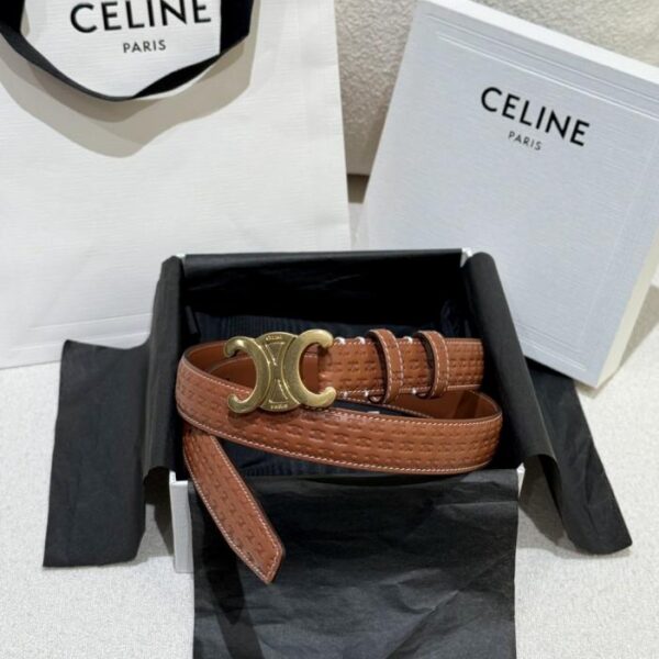 repliche,replica,perfette,siti di,affidabili,migliori siti,dove comprare,1:1,scarpe da ginnastica Cintura da donna Celine (2,5 cm, Q7Q94)