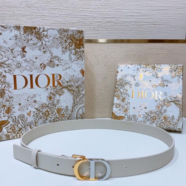 Cintura Dior Montaigne CD in pelle di vitello 2,5 cm (SPDP9)