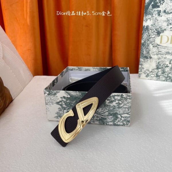 Cintura Dior in ottone rivestito in metallo 35 mm (WT0GP)