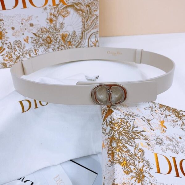 Cintura Dior Montaigne CD in pelle di vitello 2,5 cm (7UKVD)