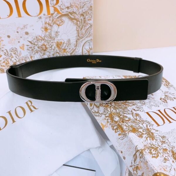 Cintura Dior Montaigne CD in pelle di vitello 2,5 cm (AF4NY)