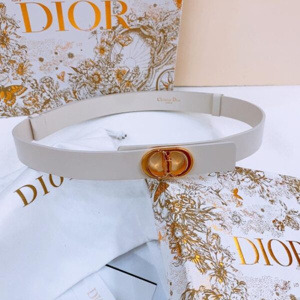 Cintura Dior Montaigne CD in pelle di vitello 2,5 cm (TTF6N)