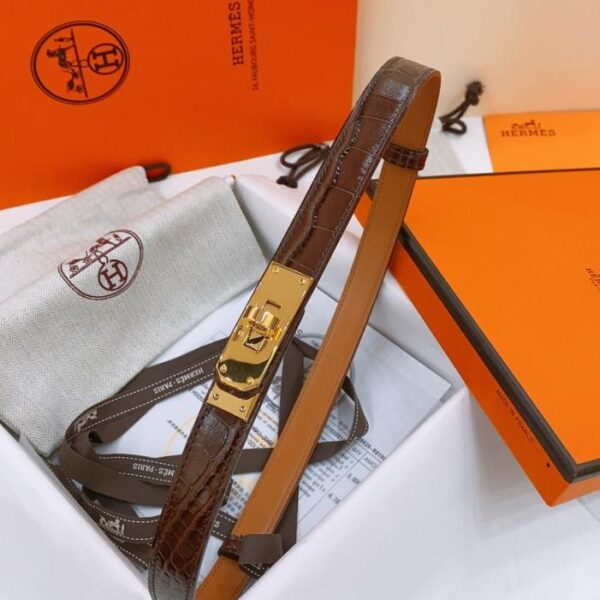 repliche,replica,perfette,siti di,affidabili,migliori siti,dove comprare,1:1,scarpe da ginnastica Cintura Kelly 1.8 in pelle di vitello Epsom con stampa coccodrillo (23CR7)