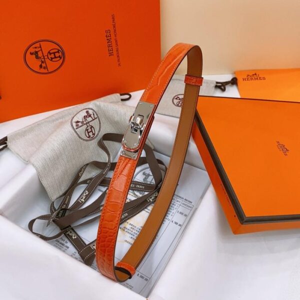 repliche,replica,perfette,siti di,affidabili,migliori siti,dove comprare,1:1,scarpe da ginnastica Cintura Kelly 1.8 in pelle di vitello Epsom con stampa coccodrillo (8A42V)