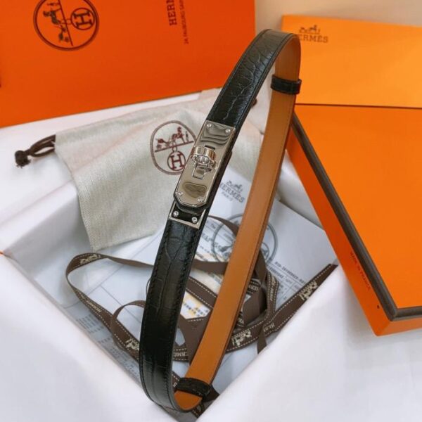 repliche,replica,perfette,siti di,affidabili,migliori siti,dove comprare,1:1,scarpe da ginnastica Cintura Kelly 1.8 in pelle di vitello Epsom con stampa coccodrillo (HQCZ3)