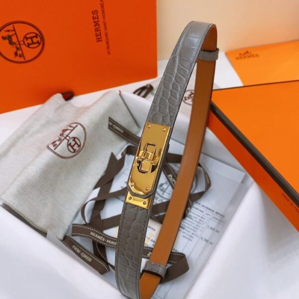 repliche,replica,perfette,siti di,affidabili,migliori siti,dove comprare,1:1,scarpe da ginnastica Cintura Kelly 1.8 in pelle di vitello Epsom con stampa coccodrillo (KXKGG)