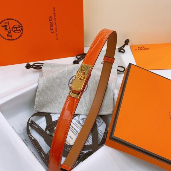 repliche,replica,perfette,siti di,affidabili,migliori siti,dove comprare,1:1,scarpe da ginnastica Cintura Kelly 1.8 in pelle di vitello Epsom con stampa coccodrillo (TTRT4)