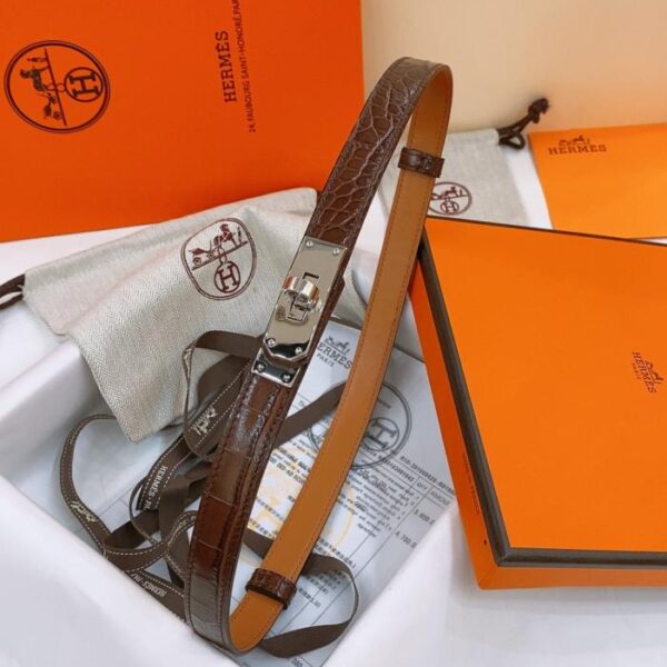 repliche,replica,perfette,siti di,affidabili,migliori siti,dove comprare,1:1,scarpe da ginnastica Cintura Kelly 1.8 in pelle di vitello Epsom con stampa coccodrillo (UHDPN)