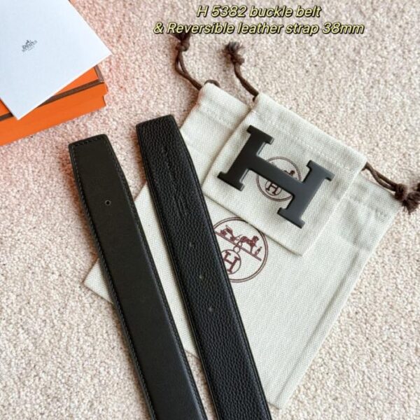 repliche,replica,perfette,siti di,affidabili,migliori siti,dove comprare,1:1,scarpe da ginnastica Cintura da uomo Black Warrior H 5382 con pregiata ferramenta in pelle Togo importata (nera), larghezza 38 mm (QHVNI)