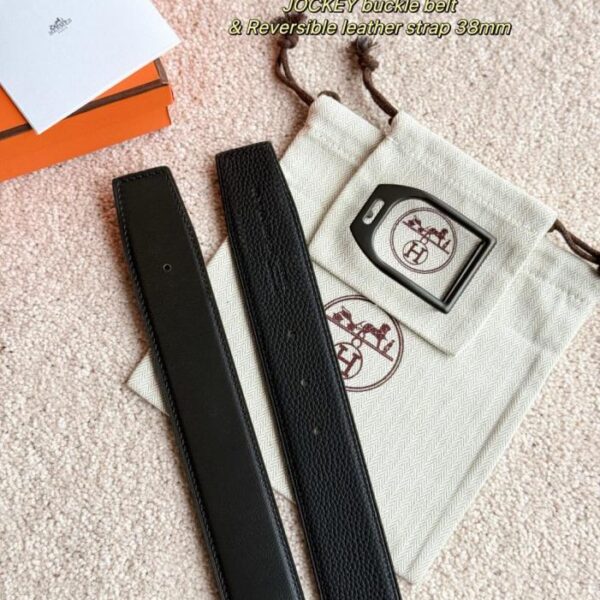 repliche,replica,perfette,siti di,affidabili,migliori siti,dove comprare,1:1,scarpe da ginnastica Cintura da uomo in pelle Togo importata (nera) con larghezza 38 mm, accessori per boutique Black Warrior JOCKEY (U1BWK)
