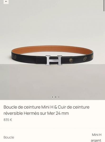 repliche,replica,perfette,siti di,affidabili,migliori siti,dove comprare,1:1,scarpe da ginnastica Cintura da donna Hermes New Mini H con finiture di alta qualità e pelle Epsom importata, larghezza 24 mm (Z7HH6)