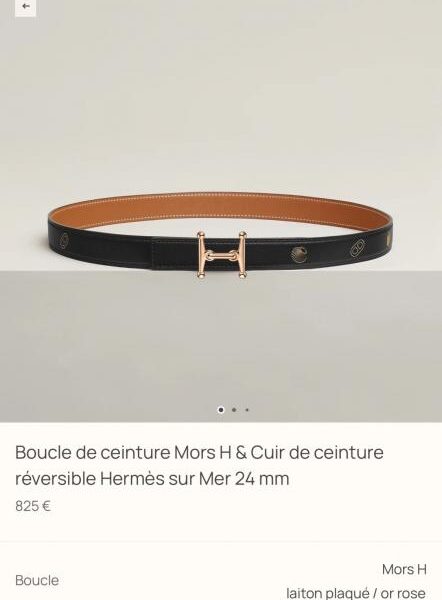 repliche,replica,perfette,siti di,affidabili,migliori siti,dove comprare,1:1,scarpe da ginnastica Cintura da donna Hermes, nuova MORS H, finiture di alta qualità, pelle Epsom importata, larghezza 24 mm (IJNCV)