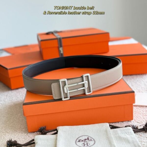 Cintura da uomo TONIGHT Premium Hardware con pelle Epsom importata da 32 mm (B7KS7)