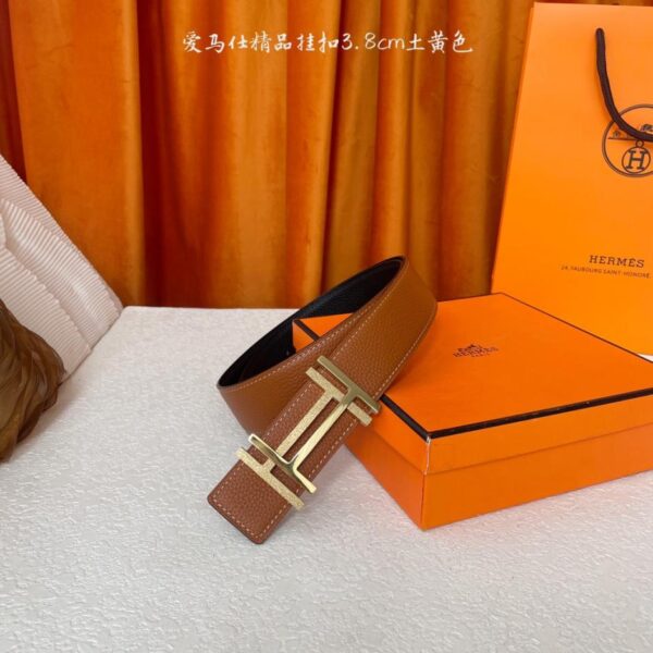 repliche,replica,perfette,siti di,affidabili,migliori siti,dove comprare,1:1,scarpe da ginnastica Cintura originale Hermes, larghezza 3,8 cm, importata, bifacciale (E7BUX)