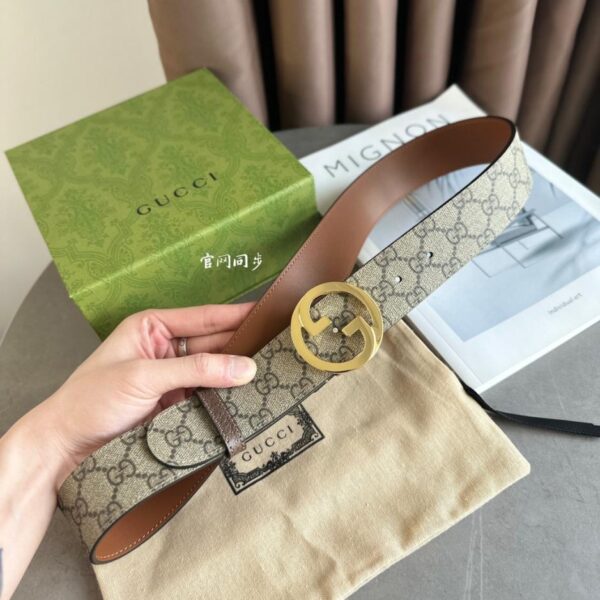 repliche,replica,perfette,siti di,affidabili,migliori siti,dove comprare,1:1,scarpe da ginnastica L’ultima novità di GUCCI in tela beige scuro con suola in silicone marrone. Larghezza 4,0 cm. Nuova fibbia a doppia G grande (HV9CO).