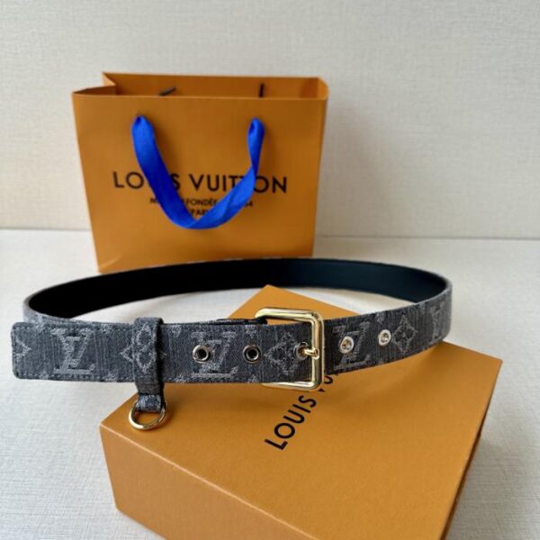repliche,replica,perfette,siti di,affidabili,migliori siti,dove comprare,1:1,scarpe da ginnastica Cintura LV D-Ring 3.0 Larghezza Monogram Denim (UN2NW)