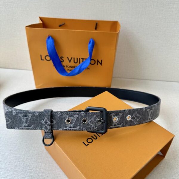repliche,replica,perfette,siti di,affidabili,migliori siti,dove comprare,1:1,scarpe da ginnastica Cintura LV D-Ring 3.0 Larghezza Monogram Denim (VATXG)