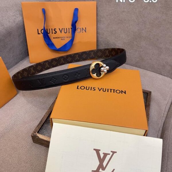 Cintura reversibile Louis Vuitton da 3,0 cm (LC3HO)
