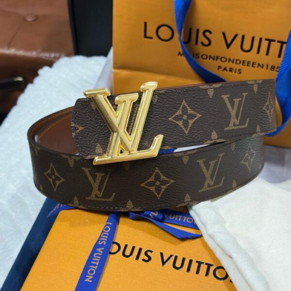repliche,replica,perfette,siti di,affidabili,migliori siti,dove comprare,1:1,scarpe da ginnastica LV Louis Vuitton M8846 Monogramma Nero Larghezza 4,0 cm Nuova Fibbia Boutique LV (0IKF3)