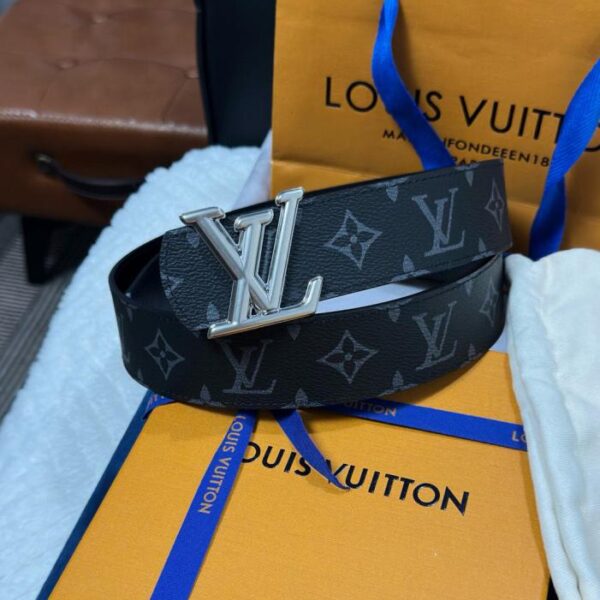 repliche,replica,perfette,siti di,affidabili,migliori siti,dove comprare,1:1,scarpe da ginnastica LV Louis Vuitton M8846 Monogramma Nero Larghezza 4,0 cm Nuova Fibbia Boutique LV (XBGS4)