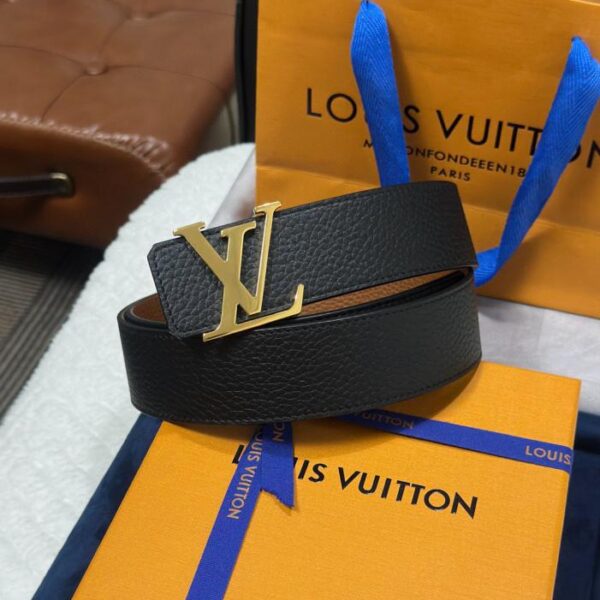 repliche,replica,perfette,siti di,affidabili,migliori siti,dove comprare,1:1,scarpe da ginnastica LV Louis Vuitton Fibbia di lusso LV bifacciale Lychee Togo da 4,0 cm di larghezza (ODDQ8)