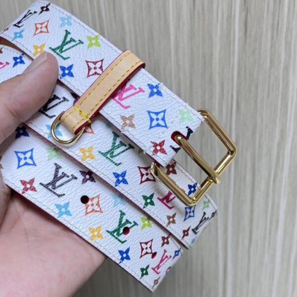 repliche,replica,perfette,siti di,affidabili,migliori siti,dove comprare,1:1,scarpe da ginnastica Louis Vuitton e l’artista giapponese Takashi Murakami hanno creato congiuntamente la cintura bifacciale LVX TM LV D-Ring (8OMCI)