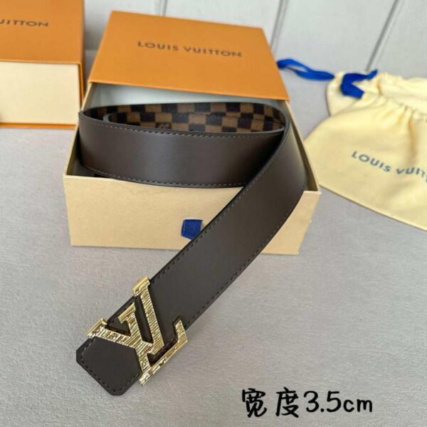 repliche,replica,perfette,siti di,affidabili,migliori siti,dove comprare,1:1,scarpe da ginnastica Cintura originale da uomo LOUIS VUITTON nuova, larghezza 35 mm (A7YHN)