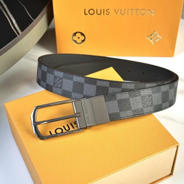 repliche,replica,perfette,siti di,affidabili,migliori siti,dove comprare,1:1,scarpe da ginnastica Cintura originale da uomo LOUIS VUITTON nuova, larghezza 35 mm (5UX3Y)