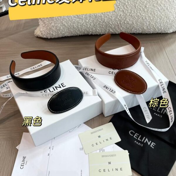 Celine Super Beautiful Minimalist Hair Accessories Headband + Hair Clip - Confezione regalo da due pezzi (7Q11R)