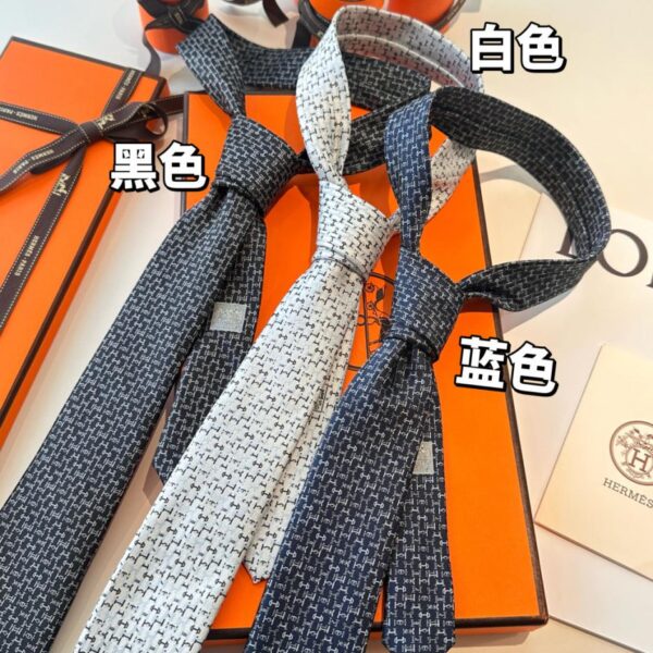 repliche,replica,perfette,siti di,affidabili,migliori siti,dove comprare,1:1,scarpe da ginnastica Cravatta nera Hermès da uomo, nuova serie [Cravatta con lettera H] (2JDLG)