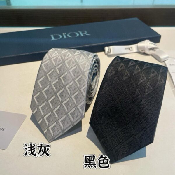 Cravatta Dior in seta con motivo rattan da uomo (X0ETO)