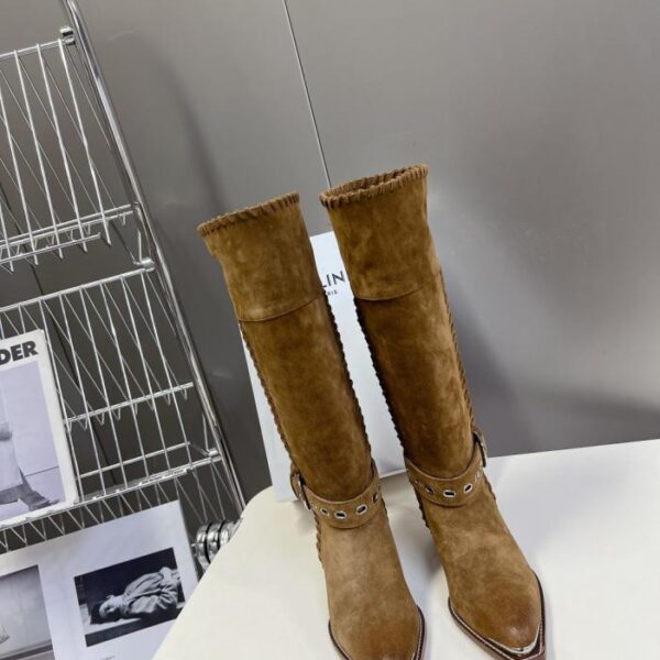 repliche,replica,perfette,siti di,affidabili,migliori siti,dove comprare,1:1,scarpe da ginnastica Stivaletti alla caviglia con gli ultimi stivali retrò alla moda CELINE (308I1)