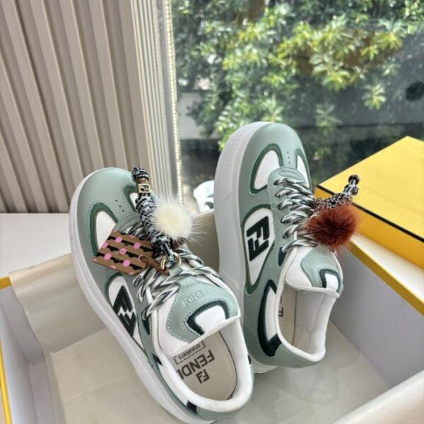 G029Fendi Fendi nuove scarpe da ginnastica casual sportive scarpe in tessuto classiche FF superficie fiore antico (FNU44)