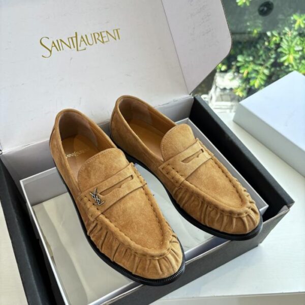 repliche,replica,perfette,siti di,affidabili,migliori siti,dove comprare,1:1,scarpe da ginnastica Mocassino con logo piccolo YSL di Saint Lauren 25ss (D7REG)