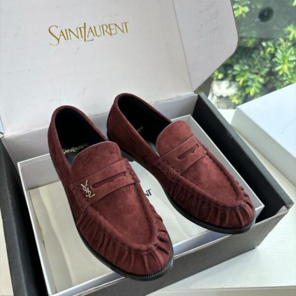 repliche,replica,perfette,siti di,affidabili,migliori siti,dove comprare,1:1,scarpe da ginnastica Mocassini con logo piccolo YSL di Saint Lauren 25ss (YEI4E)