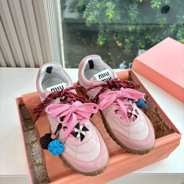 repliche,replica,perfette,siti di,affidabili,migliori siti,dove comprare,1:1,scarpe da ginnastica MiuMiu nuove scarpe color biscotto Forrest Gump scarpe casual sportive (793DU)