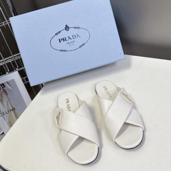 Pantofole Prada Cross-Borken 25 nuove pantofole primavera/estate con fibbia triangolare in velcro (FGMNA)