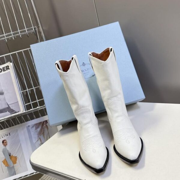 repliche,replica,perfette,siti di,affidabili,migliori siti,dove comprare,1:1,scarpe da ginnastica Gli ultimi stivali da cowboy western autunnali e invernali di PRADA, Wizard Boots (B9GEY)