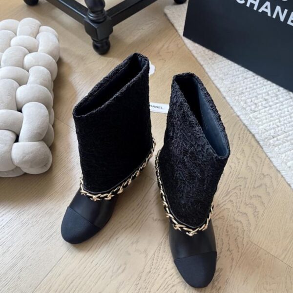 repliche,replica,perfette,siti di,affidabili,migliori siti,dove comprare,1:1,scarpe da ginnastica Chanel 25A nuova serie di stivaletti con catena versione top (75LGL)
