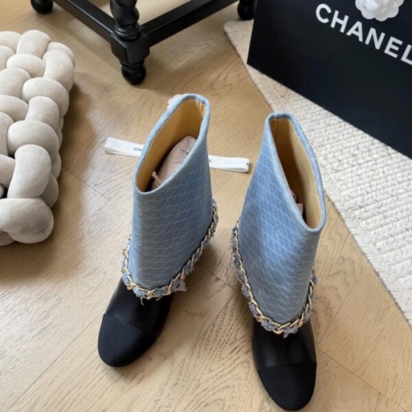 repliche,replica,perfette,siti di,affidabili,migliori siti,dove comprare,1:1,scarpe da ginnastica Chanel 25A New Chain Ankle Boots Series Top Version (WDNBO)