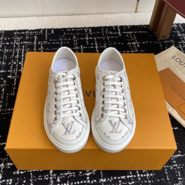 repliche,replica,perfette,siti di,affidabili,migliori siti,dove comprare,1:1,scarpe da ginnastica Louis Vuitton 25 nuove scarpe casual sportive Lagoon in tela (LJW2G)