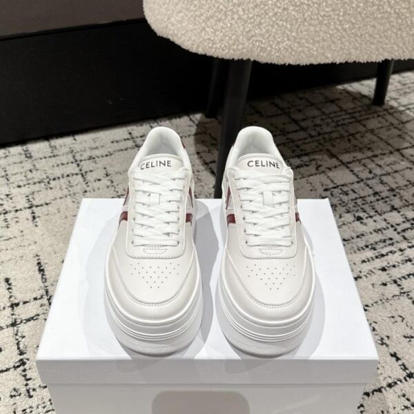Versione top CELINE 25 ultima serie Block scarpe sportive casual con lacci e suola spessa TRIOMPHE (1USH1)