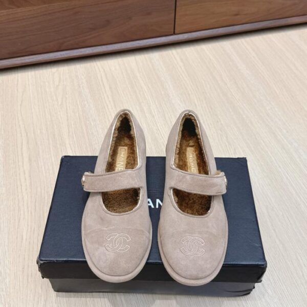 Ballerine Mary Jane CHANEL autunno/inverno in lana nuova (JAKU1)