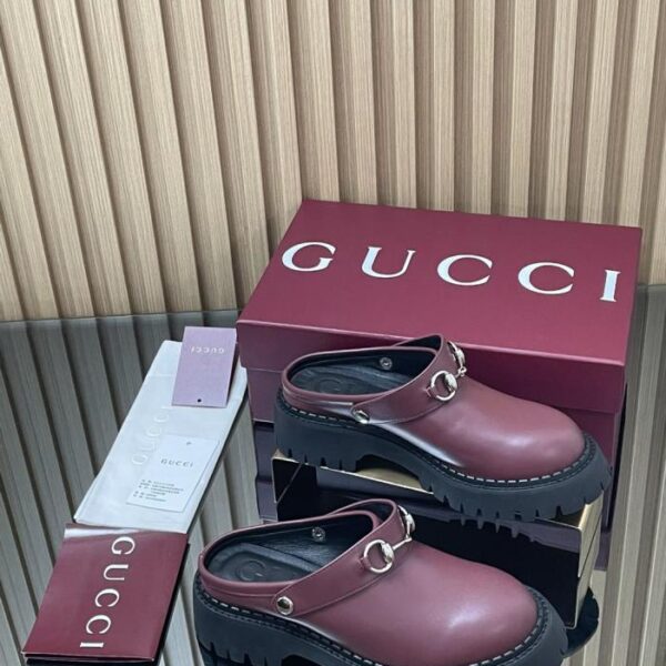[Vecchia suola in gomma spessa] Mocassini con morsetto da donna GUCCI per l'inizio dell'autunno, nuovi mocassini scanalati (OFXZN)