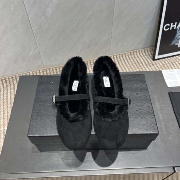 Versione top ALAIA 2, ultima serie di scarpe in lana per l'inizio dell'autunno [scarpe in lana piatte con punta tonda e cinturino orizzontale] (HS73T)
